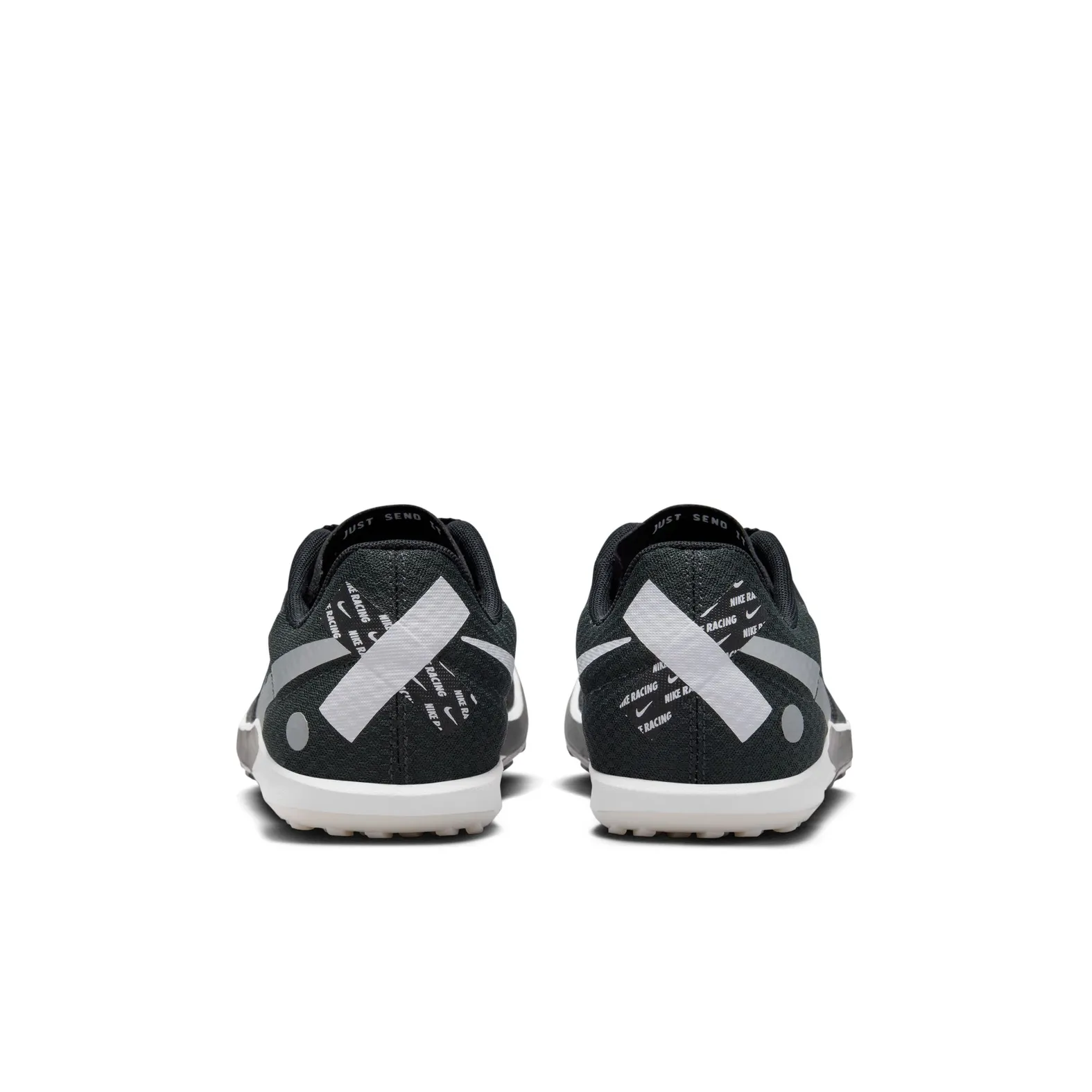 NEW NIKE men\'s zoom rival xc 6 shoe in black/metallic silver Nike Zoom Rival Distance Track Spikes Black Metallic Silver  main image 3