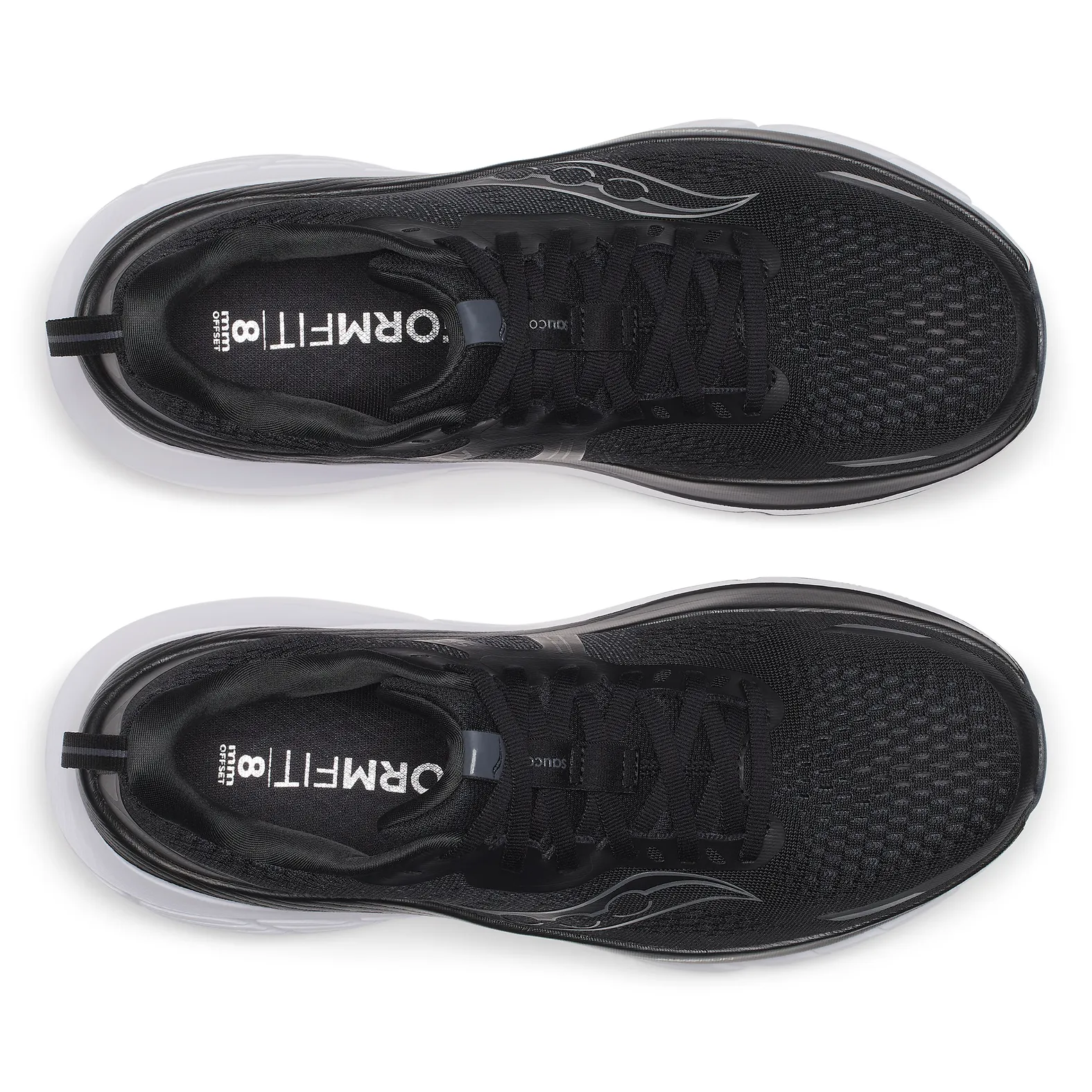 NEW SAUCONY men\'s guide 18 running shoes in black/white Saucony Guide 18 Running Shoes Black Men main image 3